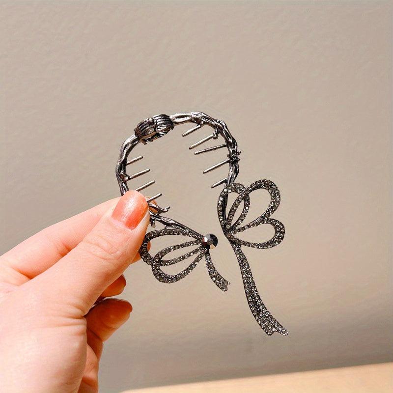 Rhinestone Banana Clip Hair Claw Ponytail Holder Head Jewelry Hair Accessories