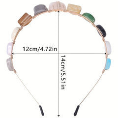 Boho Resin Crystal Headband Hair Band Women Girls Hair Accessories