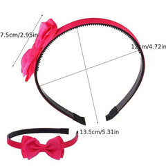 Mesh Bow Headband Hair Accessory Wide Birm Head Hoop