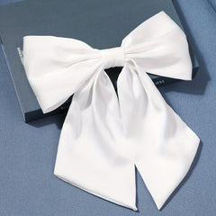 Large Bow Scarf Hair Clip French Barrette Hair Accessory
