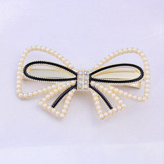 Faux Pearl Hair Clip Duck Billed Non Slip Side Clip Bangs Clip Hair Accesso