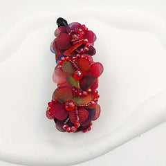 Rhinestone Flower Hair Claw Clip for Women Girls