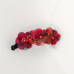 Rhinestone Flower Hair Claw Clip for Women Girls