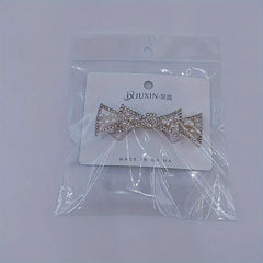 Faux Pearl Rhinestone Hair Clip Non Slip Hair Accessory
