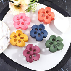 Matte Floral Hollow Hair Clip Hair Claw Clip Minimalist Hair Claw