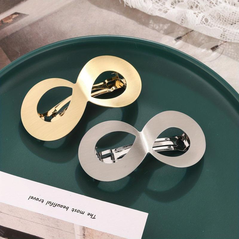 8 Shaped Hair Clip Metal French Barrette Hair Accessories