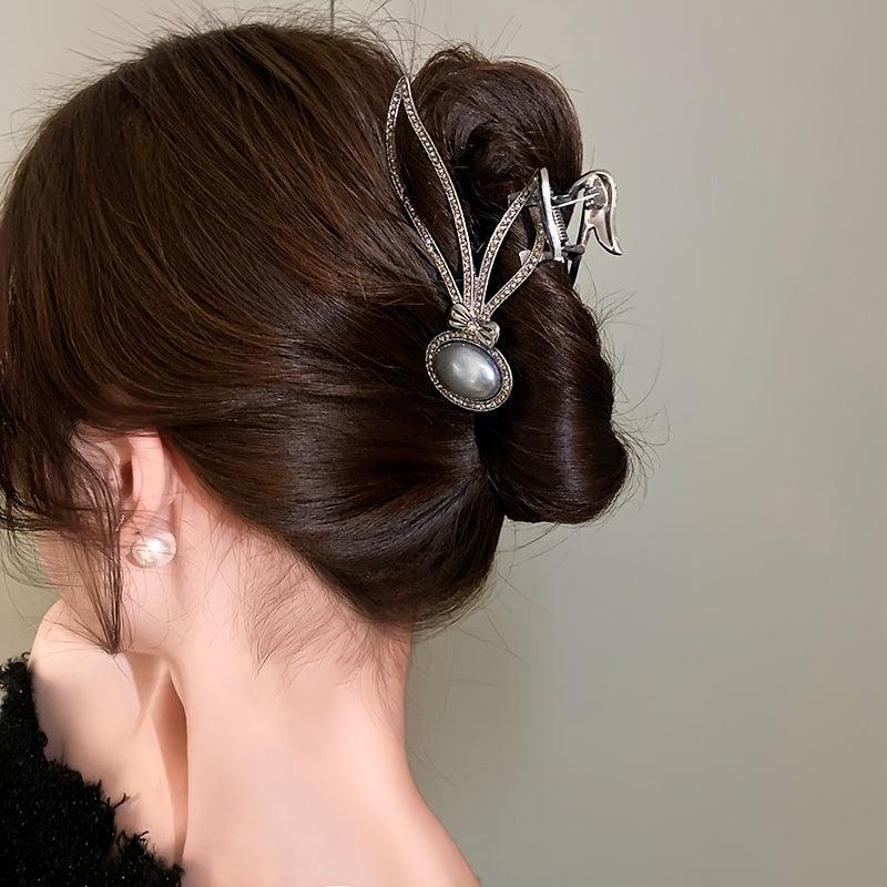 Women's Bunny Hair Claw Clips Strong Hold Grip Hair Jaw Clip For Thick Hair