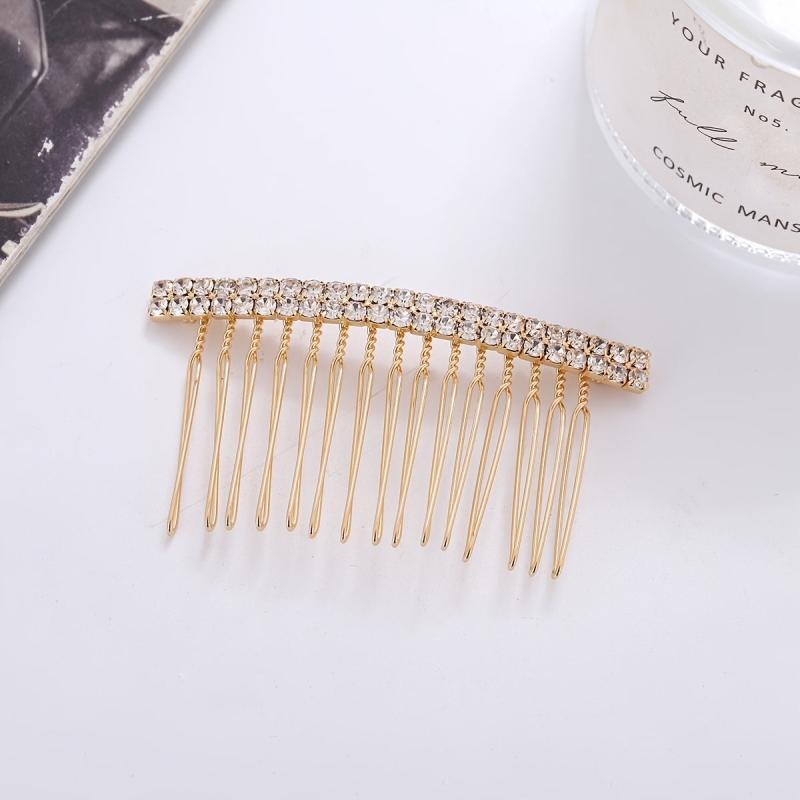 Rhinestone Decor Hair Comb Bridal Wedding Headwear Hair Accessory