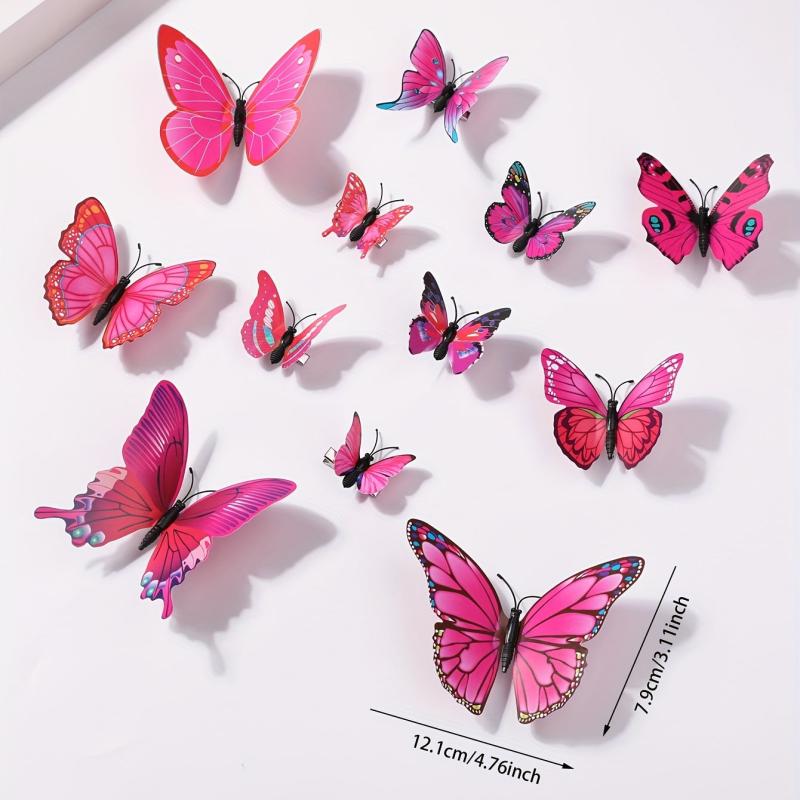 12pcs Butterfly Hair Clip Headwear Bridal Hair Accessories