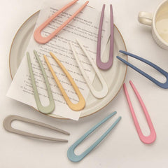 Solid Hairpin U Shaped Hair Pin Ponytail Holder Hair Accessories