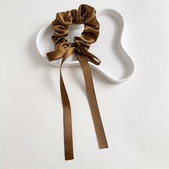 6pcs Ribbon Scarf Scrunchies Hair Tie Bow Knotted Hair Rope Silk Satin
