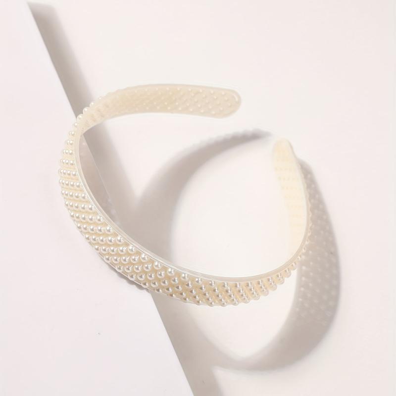 Faux Pearl Decor Headband Sweet Headdress Hair Accessories