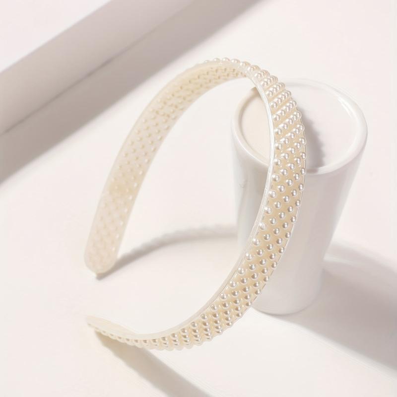 Faux Pearl Decor Headband Sweet Headdress Hair Accessories