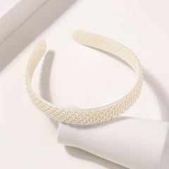 Faux Pearl Decor Headband Sweet Headdress Hair Accessories