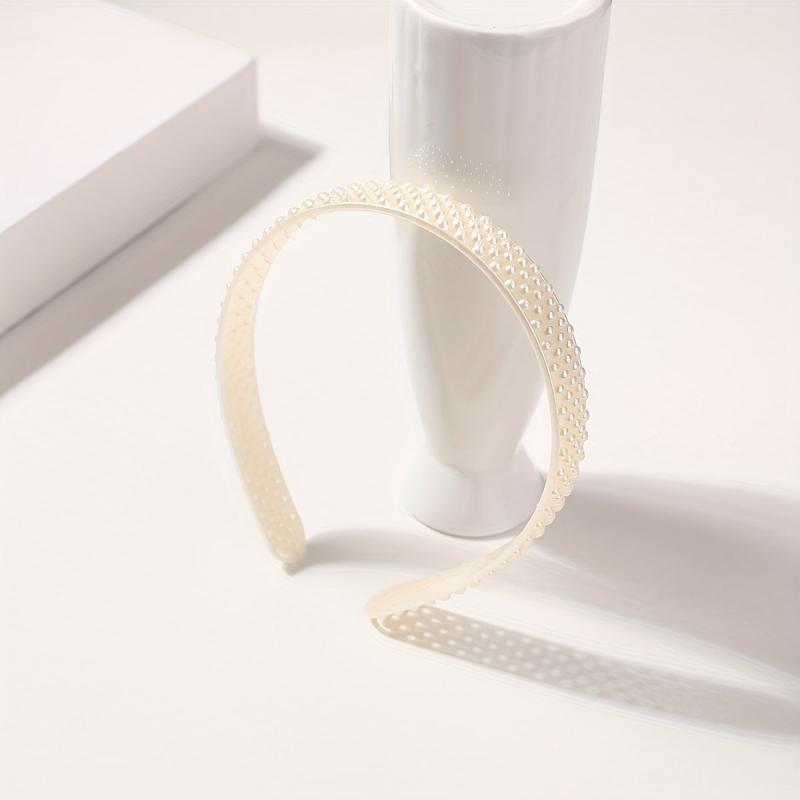 Faux Pearl Decor Headband Sweet Headdress Hair Accessories