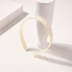 Faux Pearl Decor Headband Sweet Headdress Hair Accessories