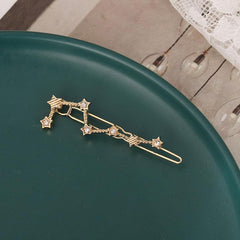 Rhinestone Star Decor Hair Clip for Women and Girls