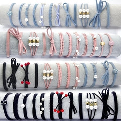 12pcs Hair Tie Set Bow Knotted Hair Rope Pearl Elastic Ponytail Holder