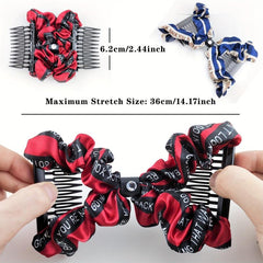 Elastic Silk Satin Magic Hair Combs Easy Combs Clips For Women