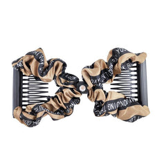Elastic Silk Satin Magic Hair Combs Easy Combs Clips For Women