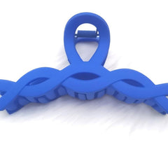 Yellow Twist Hair Claw Clip for Thick Hair