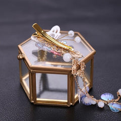 Butterfly Flower Hair Clip with Beads Tassel