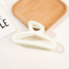 Matte Coffee Shark Claw Hair Claw Women Hair Accessories