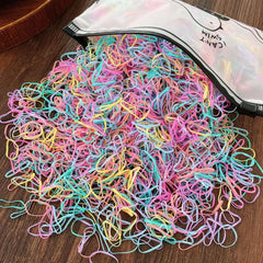 Colorful Elastic Hair Scrunchies Ponytail Holder Bands