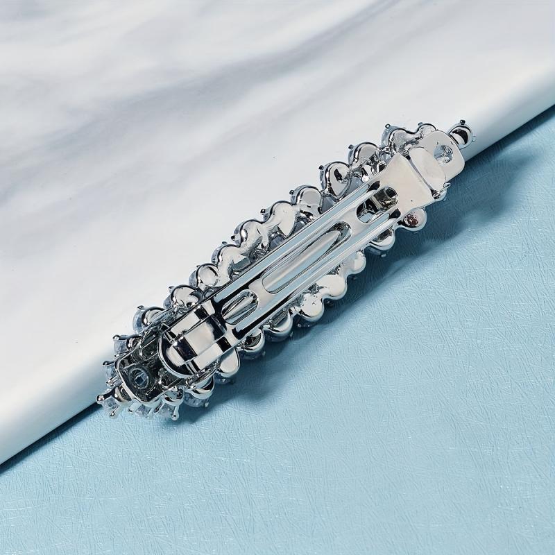 Rhinestone Hair Clip French Barrette Head Jewelry