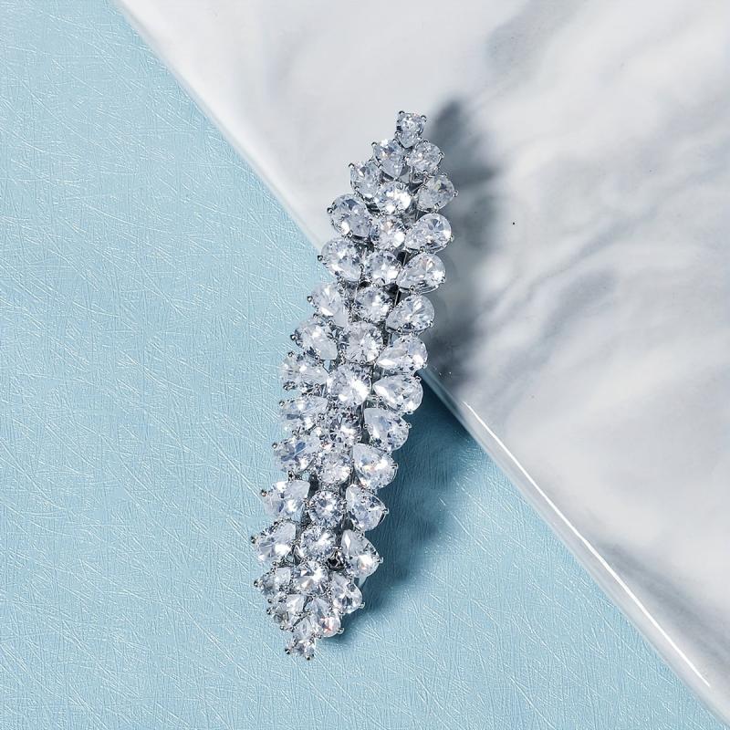 Rhinestone Hair Clip French Barrette Head Jewelry