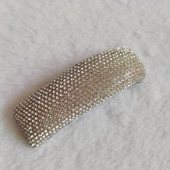 Rhinestone Snap Hair Clips Faux Diamond Bling Hair Pins