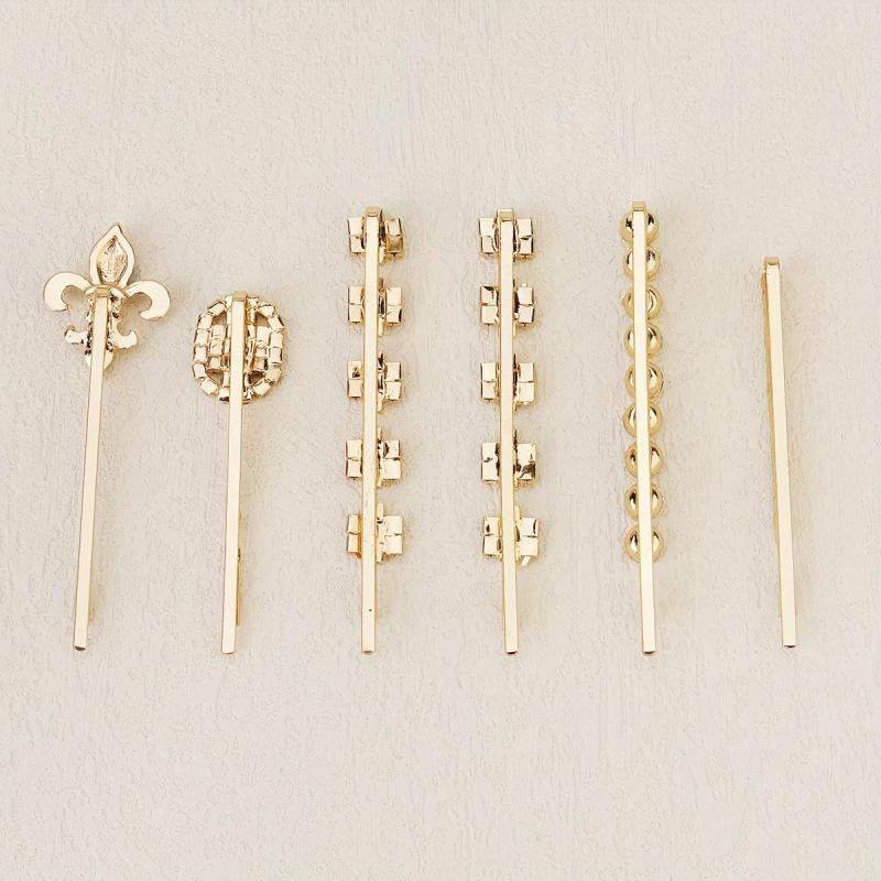 Rhinestone Bobby Pin Side Clip Bangs Clip Head Jewelry Set