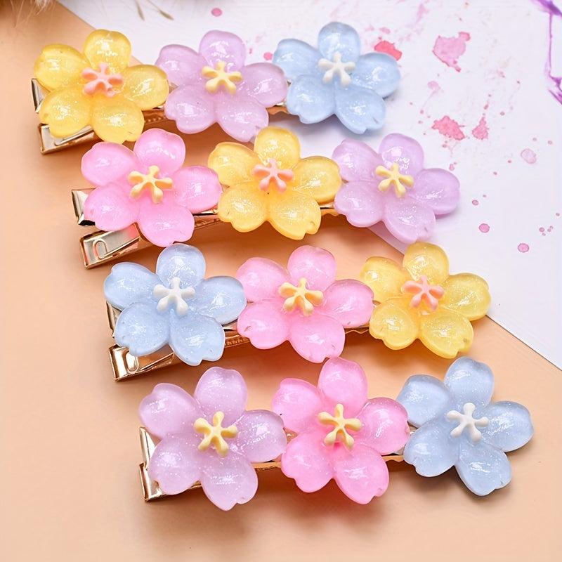 Resin Flower Hair Clip French Barrette Hair Accessories