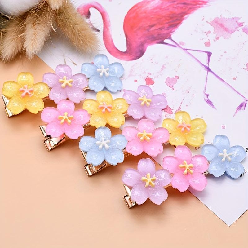 Resin Flower Hair Clip French Barrette Hair Accessories