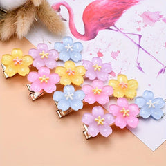 Resin Flower Hair Clip French Barrette Hair Accessories