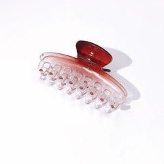 6pcs Gradient Hair Claw Transparent Hair Claw Girls Hair Accessories