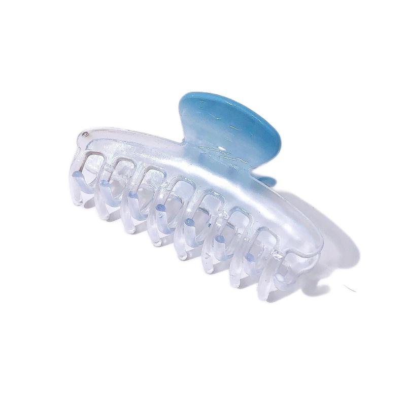 6pcs Gradient Hair Claw Transparent Hair Claw Girls Hair Accessories