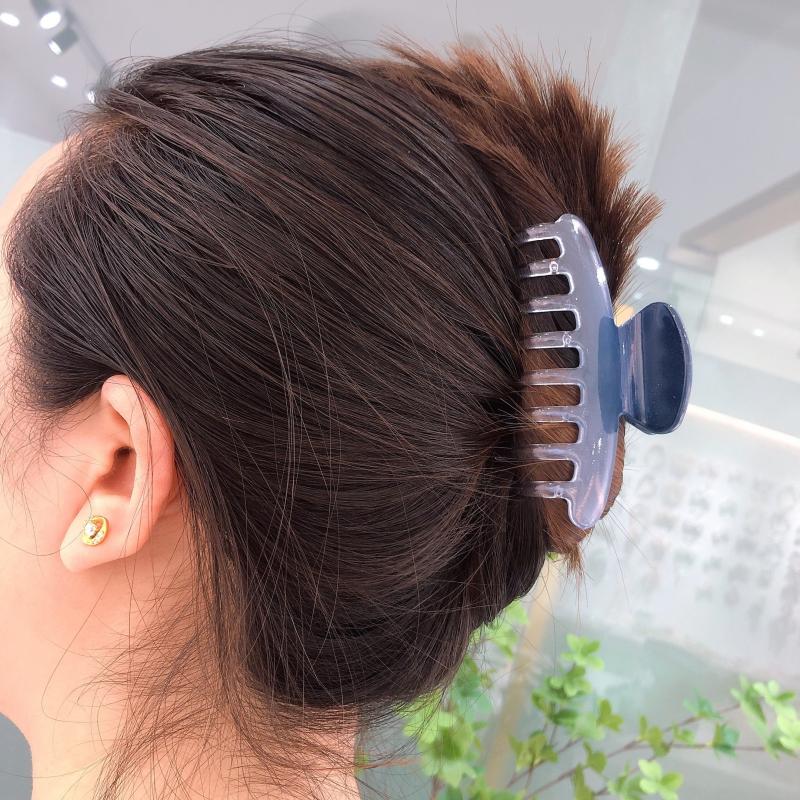 6pcs Gradient Hair Claw Transparent Hair Claw Girls Hair Accessories