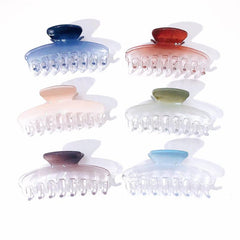 6pcs Gradient Hair Claw Transparent Hair Claw Girls Hair Accessories