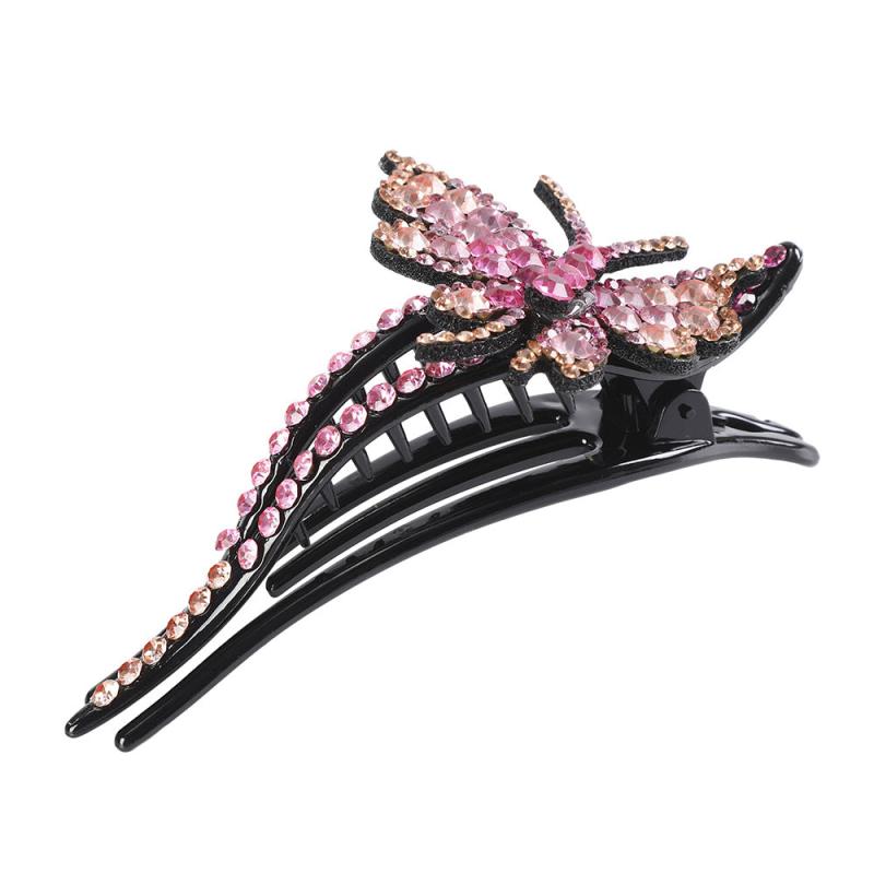 Rhinestone Butterfly Hair Claw Clip Crystal Hair Combs Female Accessories