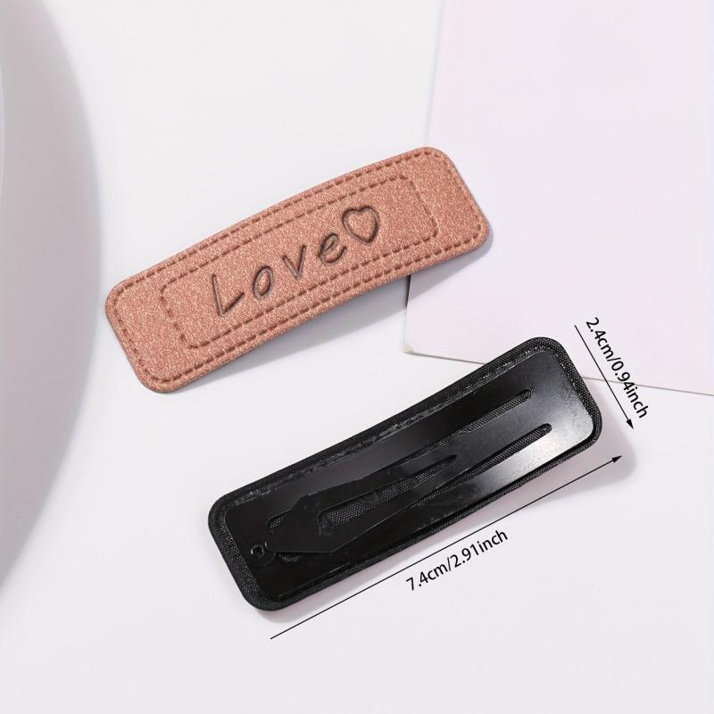 2pcs Candy Frosted Hair Clip for Women Girls