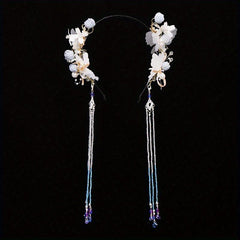 Chinese Style Hairband With Tassel Butterfly Flower Holiday Jewelry