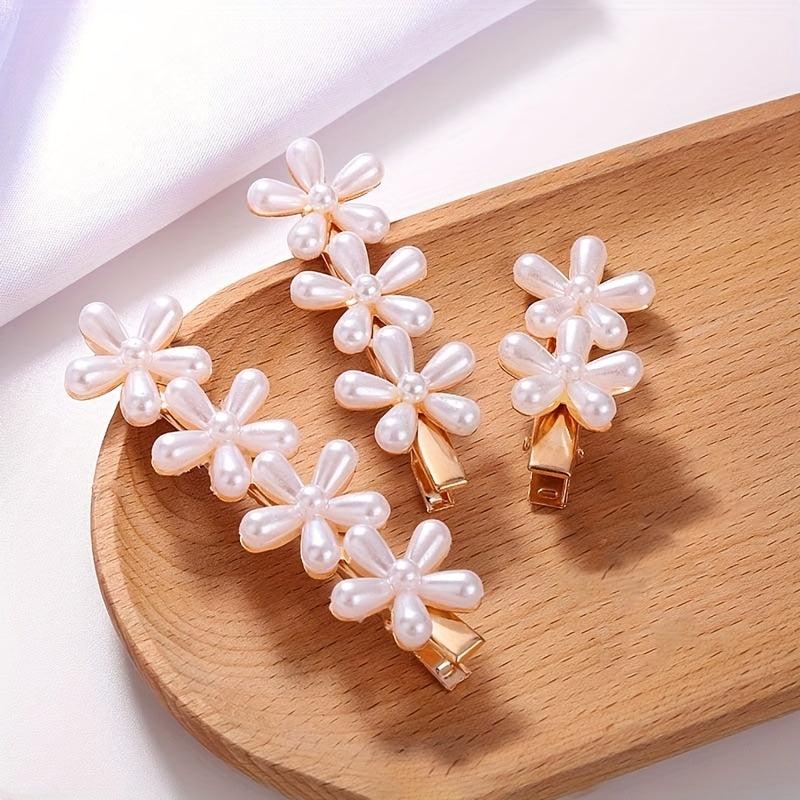 Flower Shape Hair Clip Non slip Duck Billed Clip Hair Accessories