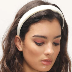 Sponge Headband Retro Style Thin Hair Hoop Non Slip Hairband For Women Girls
