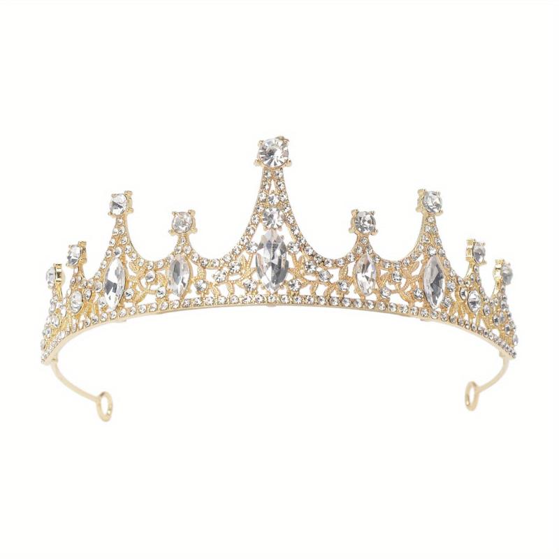 Crystal Bridal Tiara Crown Bride Headband Wedding Hair Jewelry