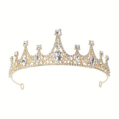 Crystal Bridal Tiara Crown Bride Headband Wedding Hair Jewelry