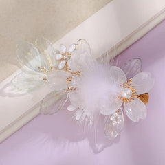 Chinese Style Duck Billed Clip Beaded Tassel Hair Accessories For Hanfu