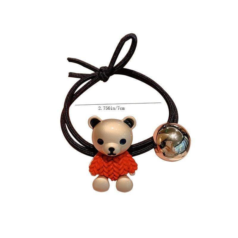 Metal Knot Hair Tie for Women - Bear Rubber Band Hair Rope