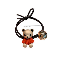 Metal Knot Hair Tie for Women - Bear Rubber Band Hair Rope