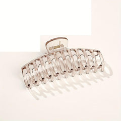 4pcs Resin Hair Claw Clips Transparent Nonslip Ponytail Holder Hair Clip